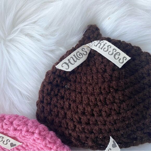 Crochet Baby Hat 0-3 Months Hershey Kiss - Picture 5 of 8